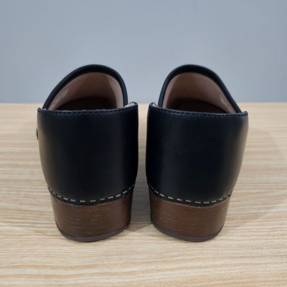 Dansko Clog Brenna Burnished Suede Womens Slip On Black Nubuck EU Size 41 Shoe - Picture 6 of 11